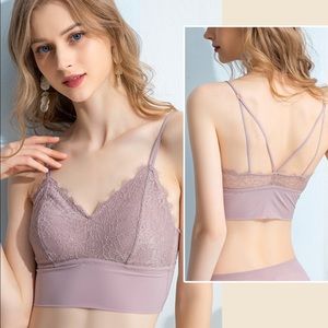 Silk Lace Bralette, 36D